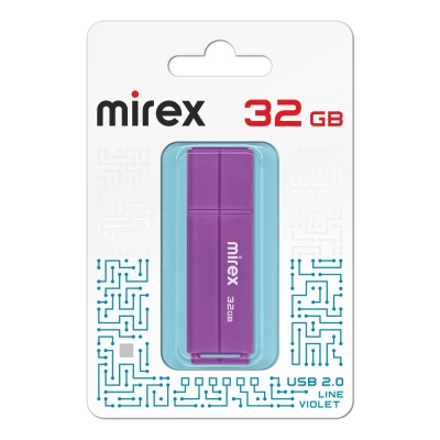 MIREX Флэш-карта 32GB USB 2.0 LINE VIOLET