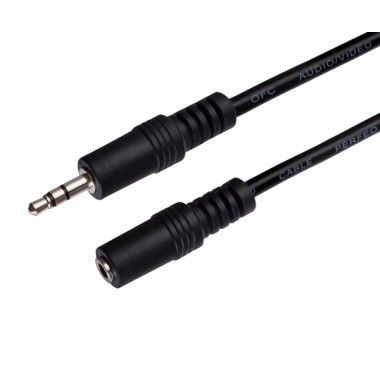 PERFEO Кабель Jack (M) 3.5 вилка - Jack (F) розетка 3.5 5м J2203