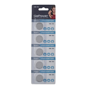 Гоу Пауэр (GoPower) Элемент питания литиевый CR1616 БЛ-5 100/уп