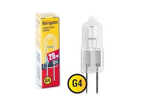 Navigator Лампа галогенная JC 20Вт 12В G4 94210