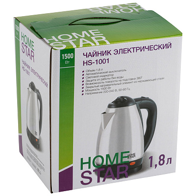 Homestar Чайник HS-1001 (1.8л) стальной — изображение 2
