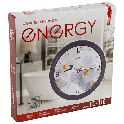 Energy Часы настенные EC-110 Орхидея — изображение 2