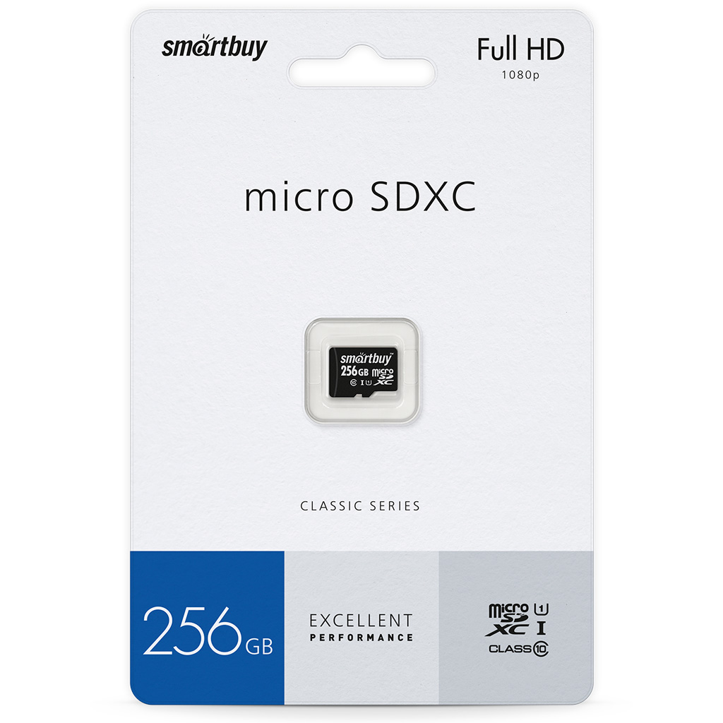 SmartBuy КАРТА ПАМЯТИ MICRO SD 256GB Class 10 UHS-1 U1