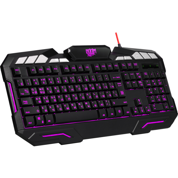 Defender Клавиатура игровая GK-100DL Doom Keeper USB подсветка — изображение 4