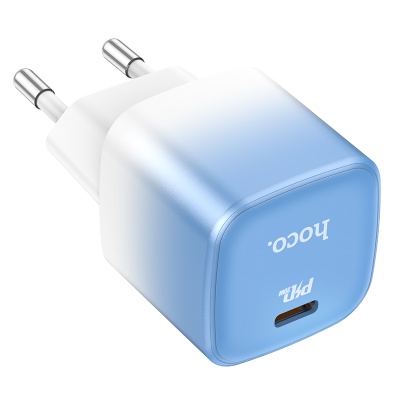 HOCO Зарядное устройство C101A 1xType-C 20W бело-синий — изображение 2