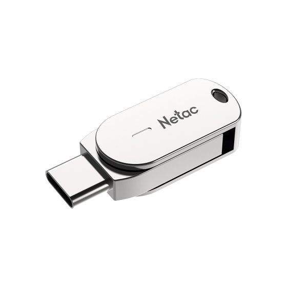 Netac Флэш-карта 64GB USB+Type-C 3.0 Dual U785C серебро — изображение 2