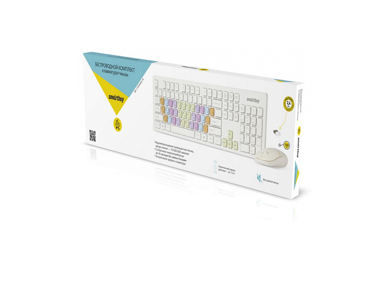 SmartBuy ONE Комплект беспроводной SBC-218346AG-W клавиатура+мышь