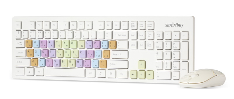 SmartBuy ONE Комплект беспроводной SBC-218346AG-W клавиатура+мышь — изображение 2