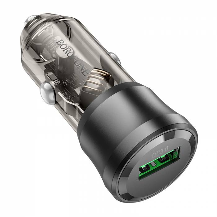 Borofone Зарядное устройство автомобильное BZ23 1ХUSB QC3.0 18W черный — изображение 2
