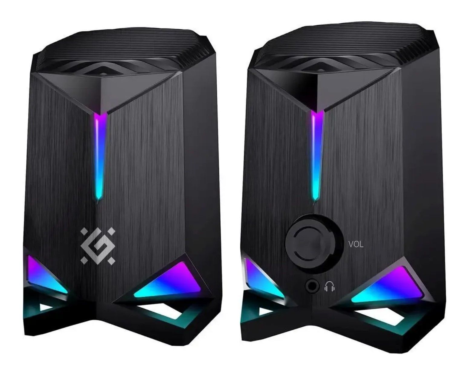 Defender Колонки Gravity 2х3Вт 2.0 USB подсветка, черный — изображение 2