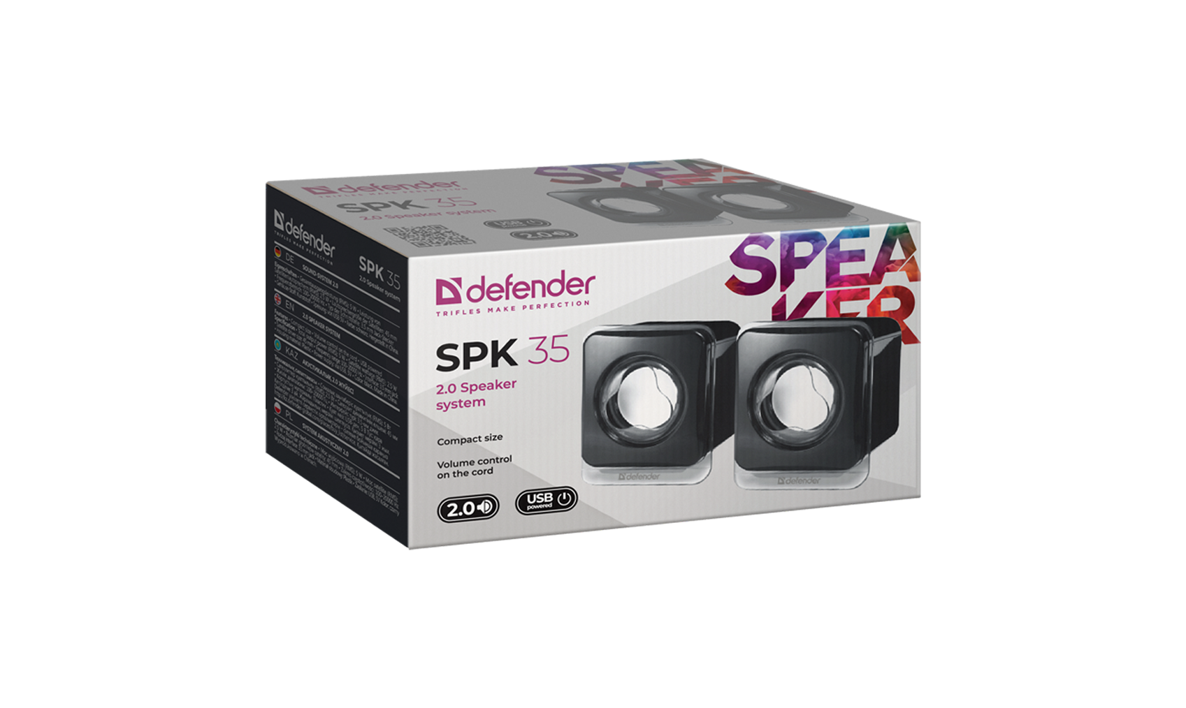 Defender Колонки SPK-35 2х2,5Вт 2.0 USB черный