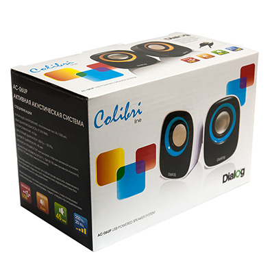 Dialog Колонки Colibri AC-06UP 2х3Вт 2,0 USB черный — изображение 2