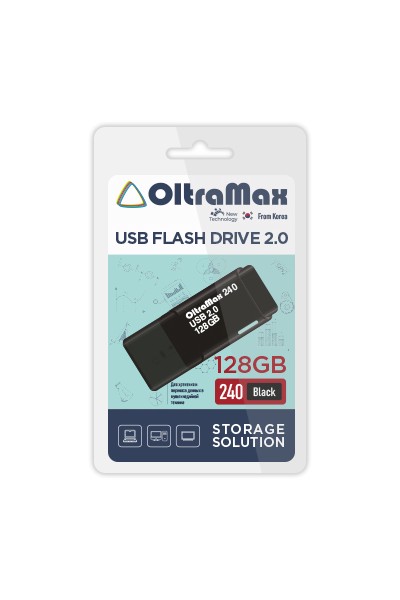 OltraMax Флэш-карта 128GB USB 2.0 240 черный
