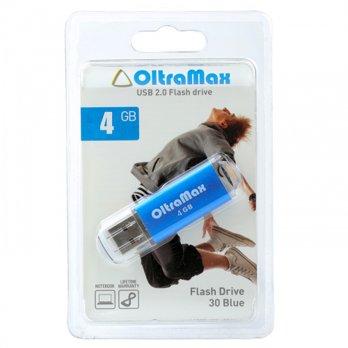 OltraMax Флэш-карта 4GB USB 2.0 30 синий