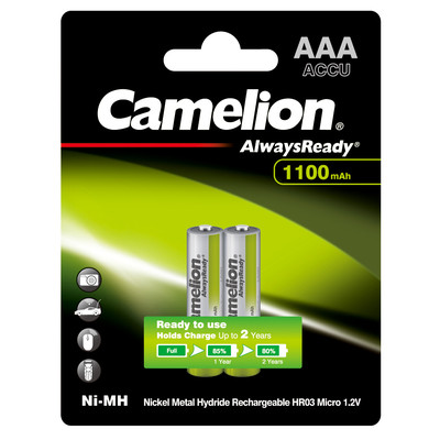 Camelion Аккумулятор ААА 1100mAh Always Ready Ni-MH BL2 24/уп