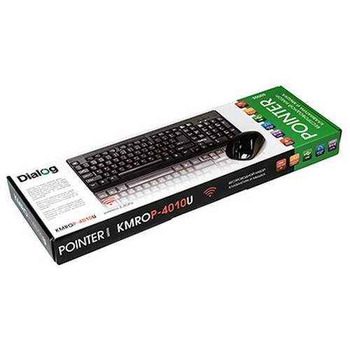 Dialog Комплект беспроводной клавиатура+мышь Pointer KMROP-4010U радиоклавиатура