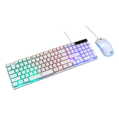 Nakatomi Комплект проводной игровой клавиатура+мышь KMG-2305U белый