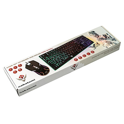 Nakatomi Комплект проводной игровой клавиатура+мышь KMG-2305U белый — изображение 2