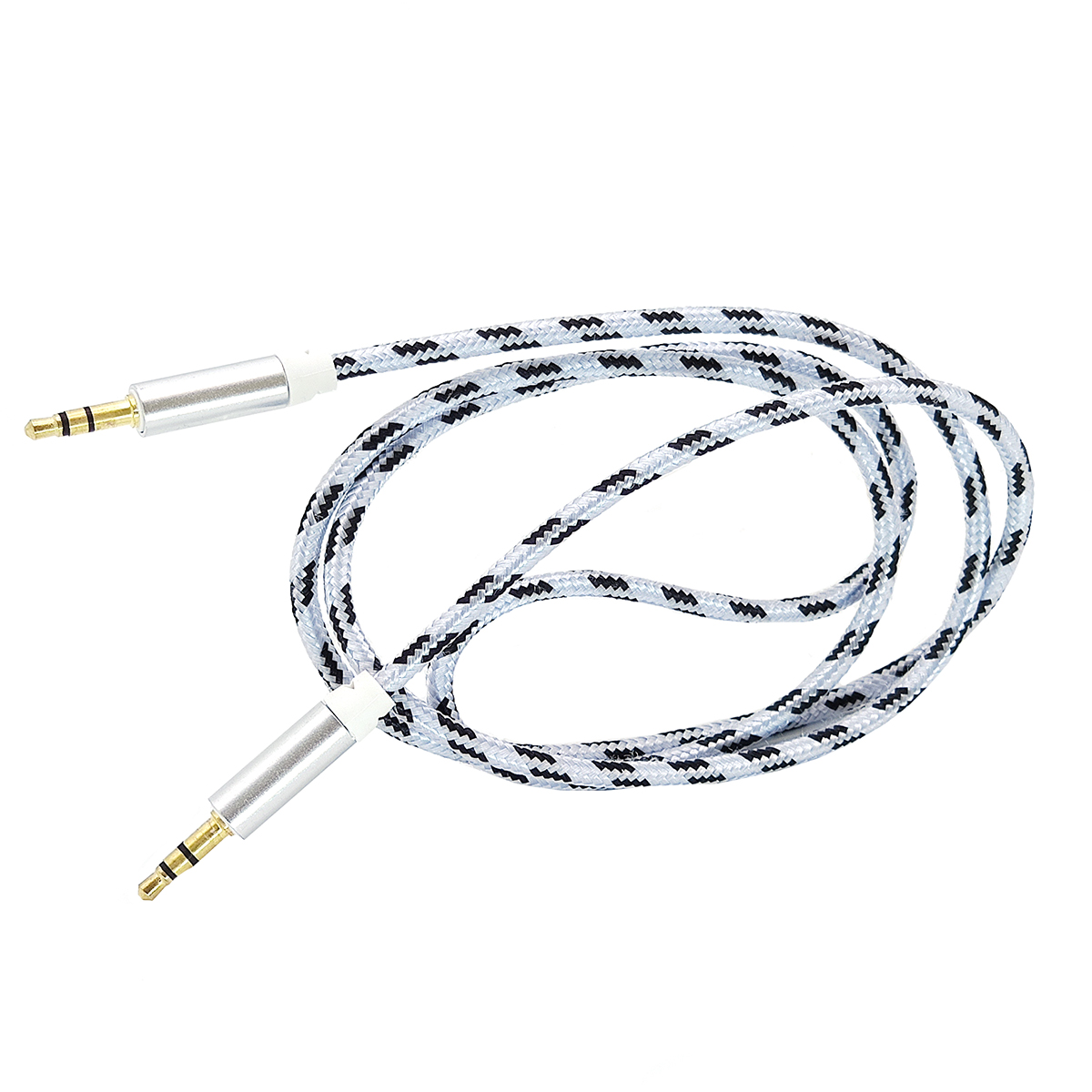 Орбита Кабель OT-AVC28 AUX Jack (M) 3.5 - Jack (M) 3.5 1м ткань серый