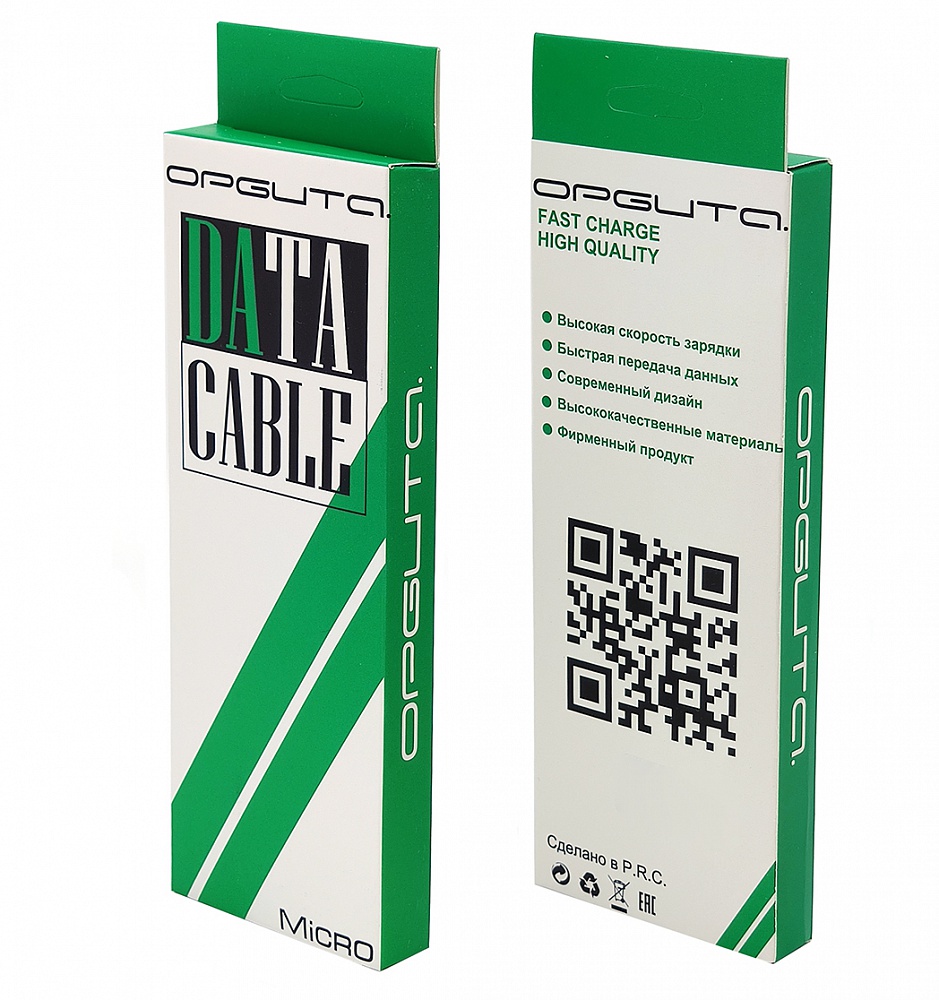 Орбита Кабель OT-SMM12 USB - MicroUSB 2.4А ткань 1м