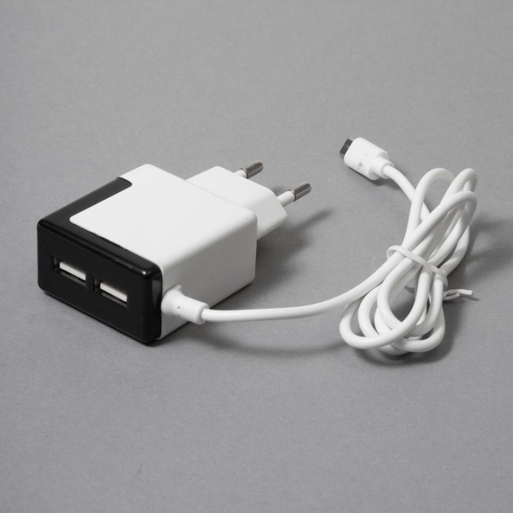 Орбита Зарядное устройство OL-822 2.1A 1хUSB + кабель MicroUSB черный