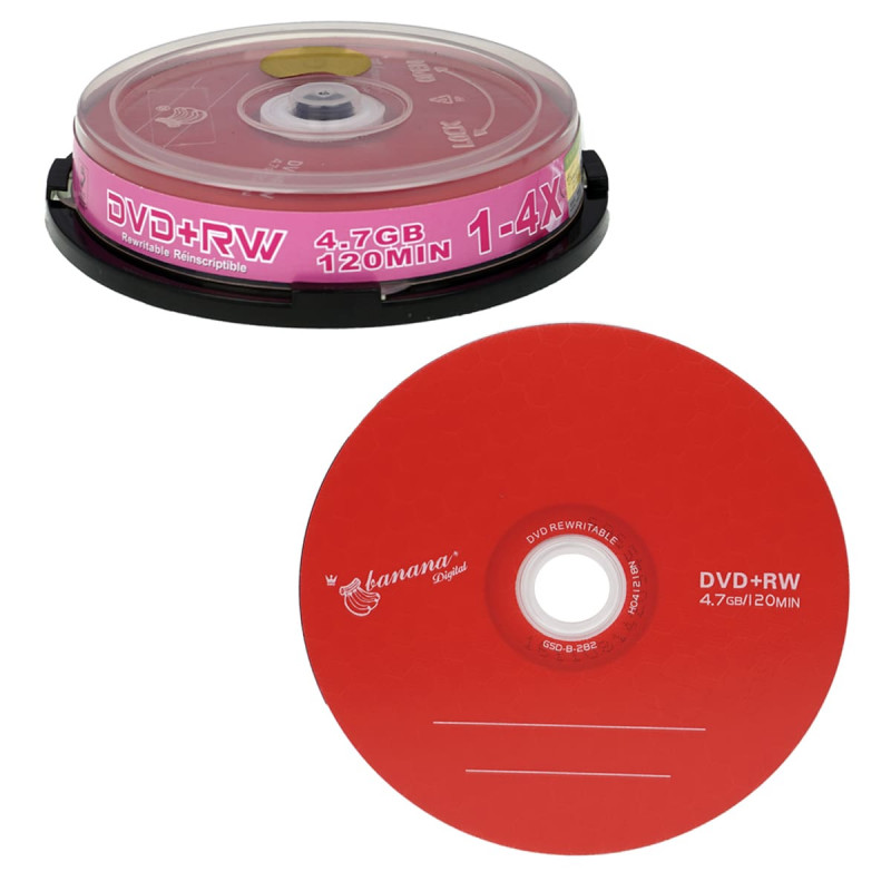 DVD+RW Banana 4,7Gb 16х Cake 10шт