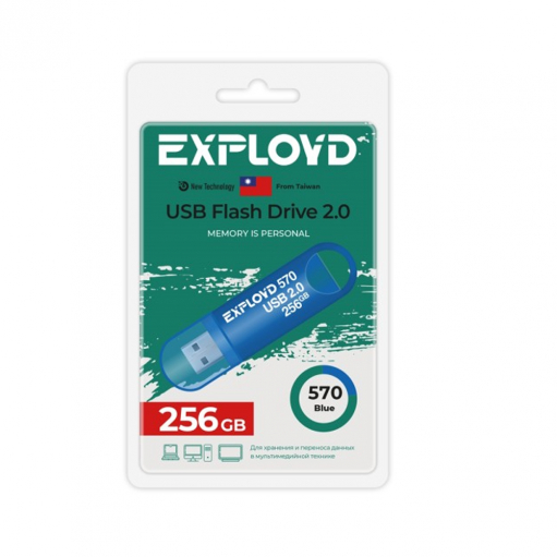 Exployd Флэш-карта 256GB USB 2.0 570 синий