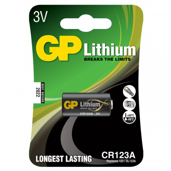 GP Элемент питания CR123A BL1 10/уп