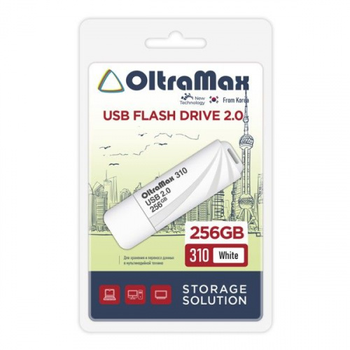 Oltramax Флэш-карта 256GB USB 2.0 310 белый
