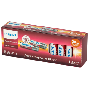 Philips Элемент питания Power Alkaline LR6 Box20 400/кор
