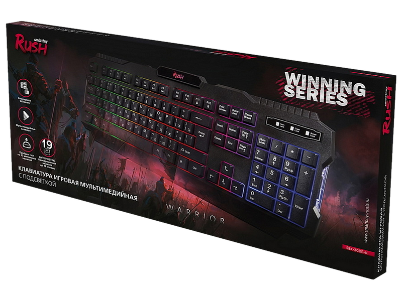SmartBuy Клавиатура игровая RUSH Warrior SBK-308G-K — изображение 2
