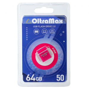 Oltramax Флэш-карта 64GB USB 2.0 50 розовый