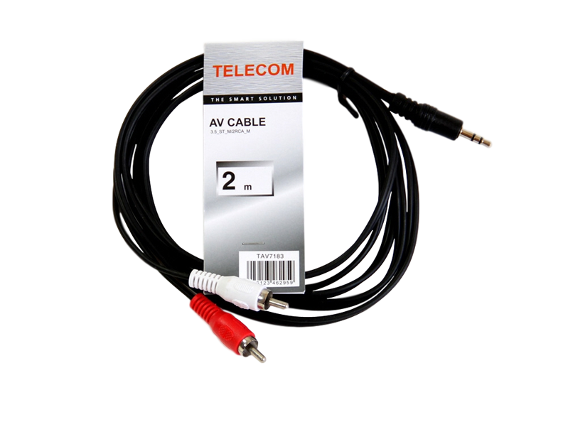 Telecom Кабель Jack 3,5мм-2RCA 2м