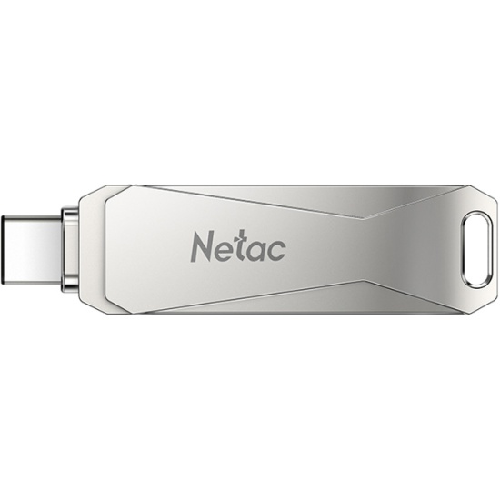 Netac Флэш-карта 64GB USB+Type-C 3.0 Dual U782C серебро — изображение 2