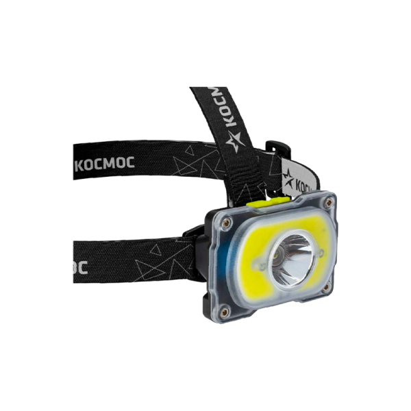 КОСМОС Фонарь налобный аккумуляторный Koc507Lit 3WXPELED+5WCOBLED