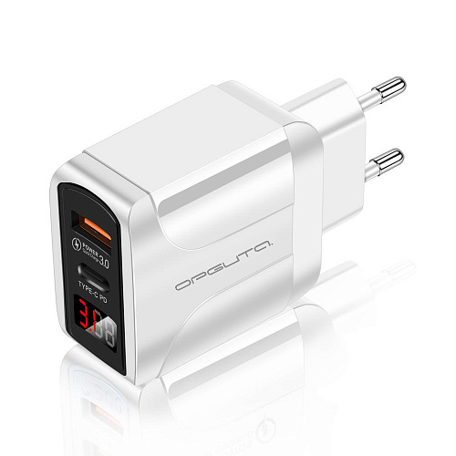 Орбита Зарядное устройство OT-APU54 1xUSB 1хType-C QC3.0 4A 5В белый
