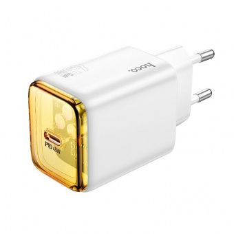 Hoco Зарядное устройство N54 1xType-C 45W QC3.0 белый — изображение 2