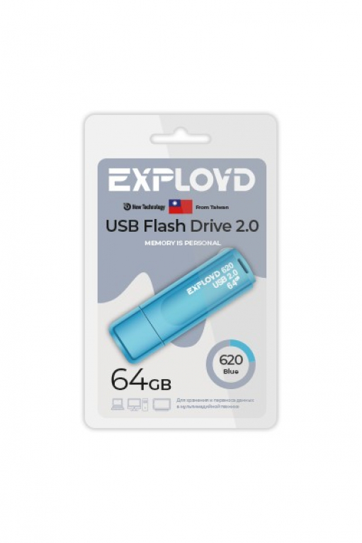 Exployd Флэш-карта 64GB USB 2.0 620 синий