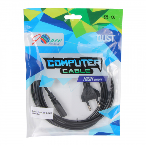 iOpen Кабель питания для бытовой техники С7 IEC-320-C7 1.8м
