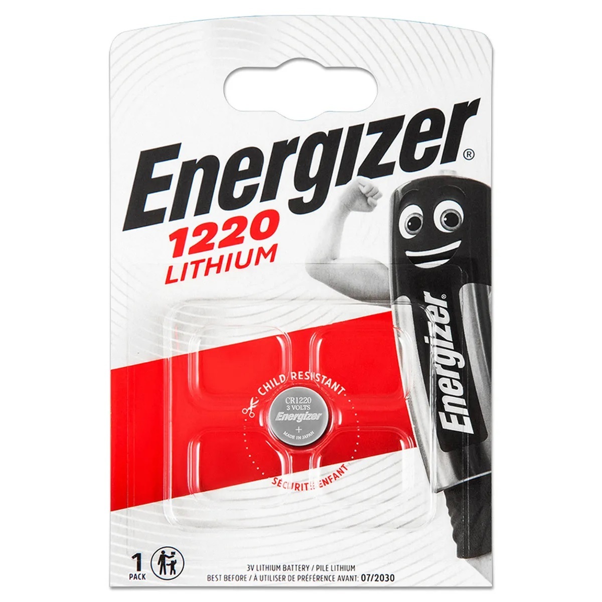 Energizer Элемент питания литиевый CR1220 BL1 10/уп